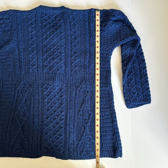 Blue CARRAIG DONN Fisherman Sweater Coat - Picture 8 of 9